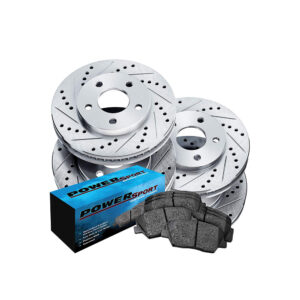 Full Kit Cross-Drilled Slotted Brake Rotors Disc and Ceramic Pad Camaro,Firebird