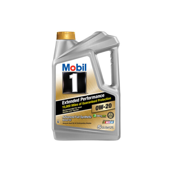 Mobil 1 Extended Performance 0W-20 Full Synthetic Motor Oil, 5 qt