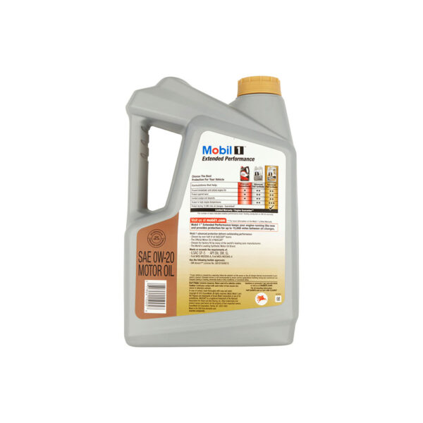 Mobil 1 Extended Performance 0W-20 Full Synthetic Motor Oil, 5 qt